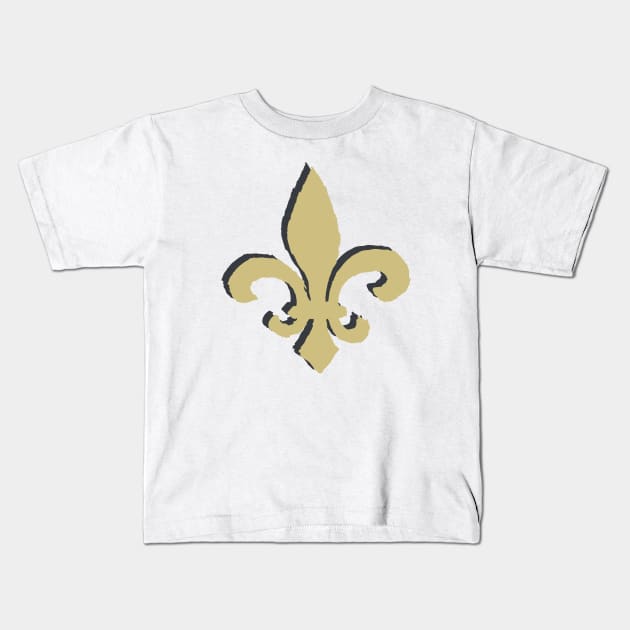 New Orleans Saiiiints 05 Kids T-Shirt by Very Simple Graph